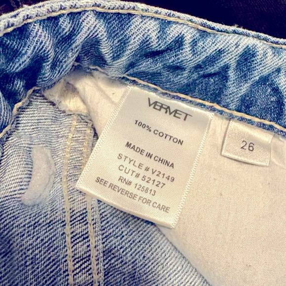 Vervet Distressed Straight Leg Jeans size 26 - Picture 7 of 7